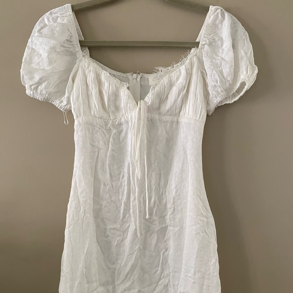White Mini Dress - NEVER worn, size small